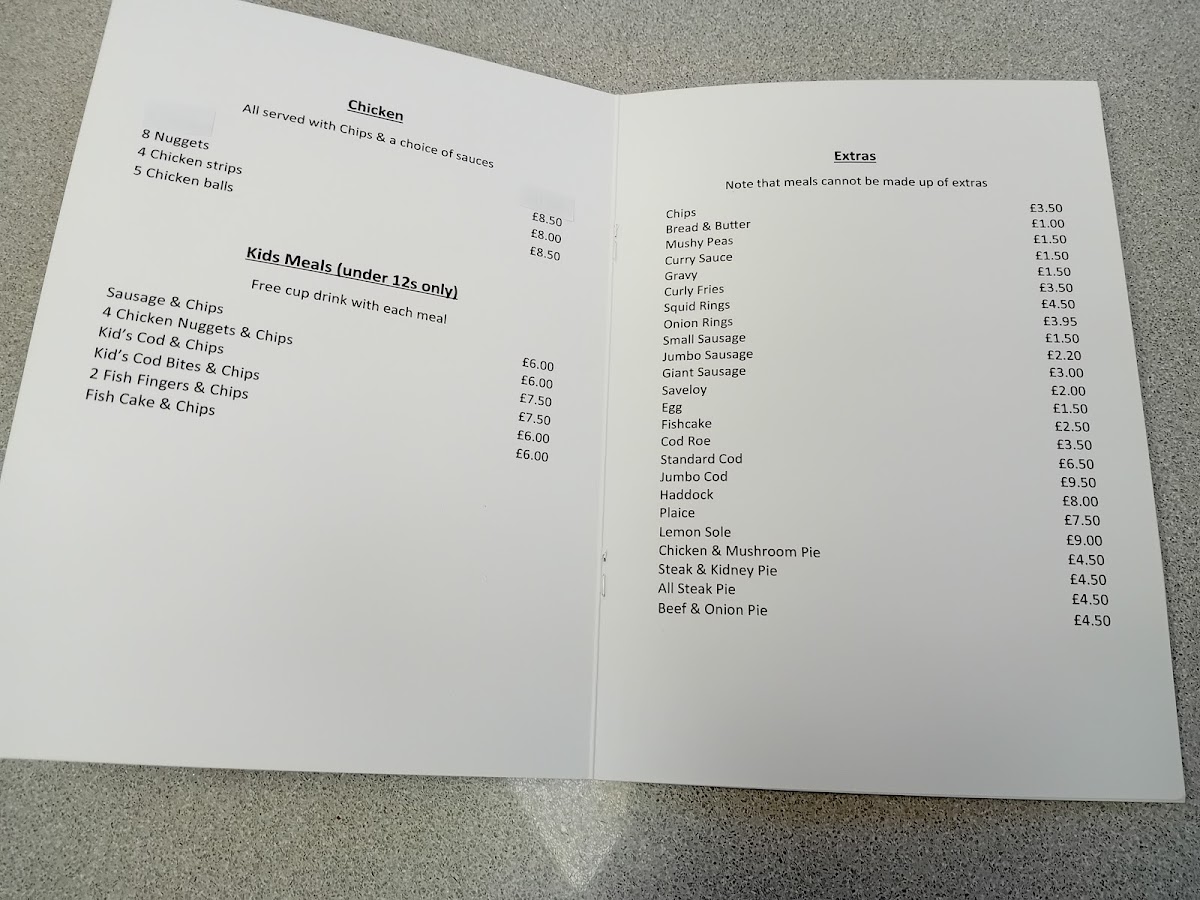 The Cod End Fish & Chips Menu - Image 5